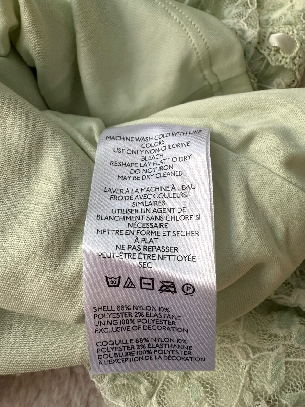 NWT UO Kimchi Blue Clover Lace + Ribbon Trim Cropped Cami Green Size S - Picture 11 of 11